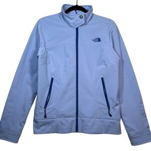 The North Face Women's Softshell Jacket Periwinkle Blue Full Zip Size‎ M
